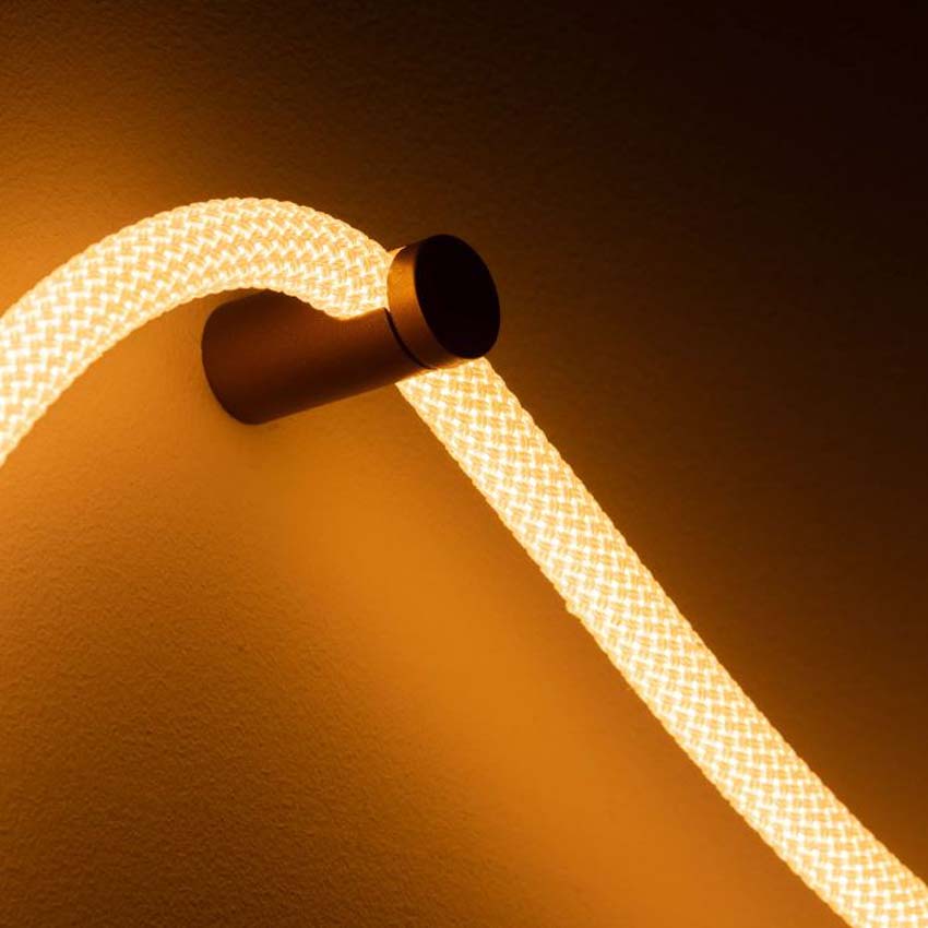 Lucide Vibes Janderin - Wandlamp - LED Dimbaar - CCT - 1x48W 2200K/3300K - Handbewegingssensor - Champagne