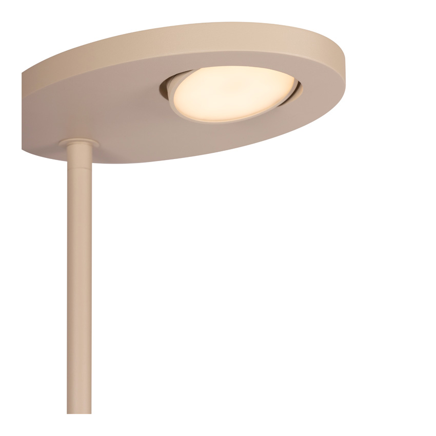 Lucide Essential Ortolan - Vloerlamp - LED dimbaar - CCT - 2700K/4000K - Taupe