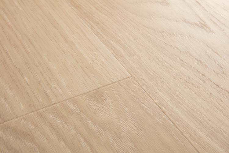 Vinyl vloer Quick-Step Bloom plank 6mm pure eik blush beige 149,4x20,9cm met ondervloer Vinyl vloer Quick-Step Bloom plank 6mm pure eik blush beige 149,4x20,9cm met ondervloer