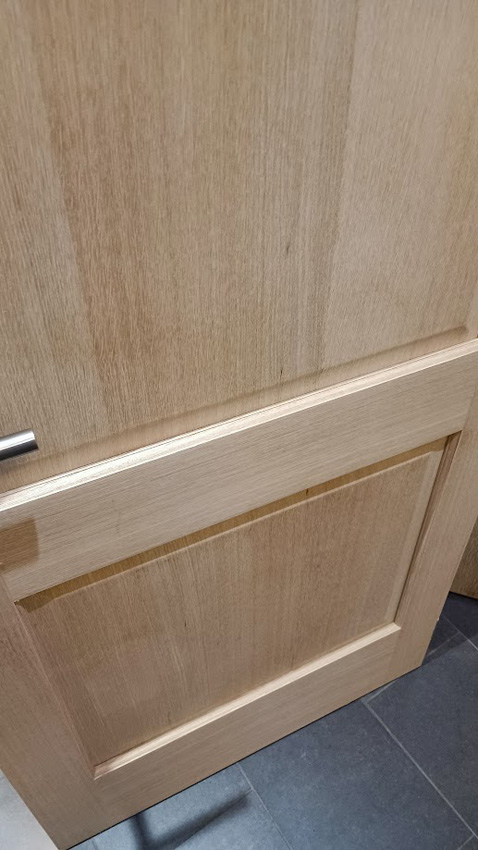 Complete binnendeur Chambord fineer eik 201,5x63cm tubespaan omkeerbaar + deurkast 40cm