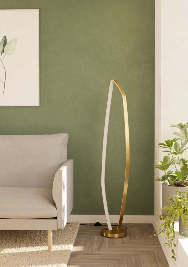 Lampadaire - Or - H150cm - LED - 1x25W - 3000K