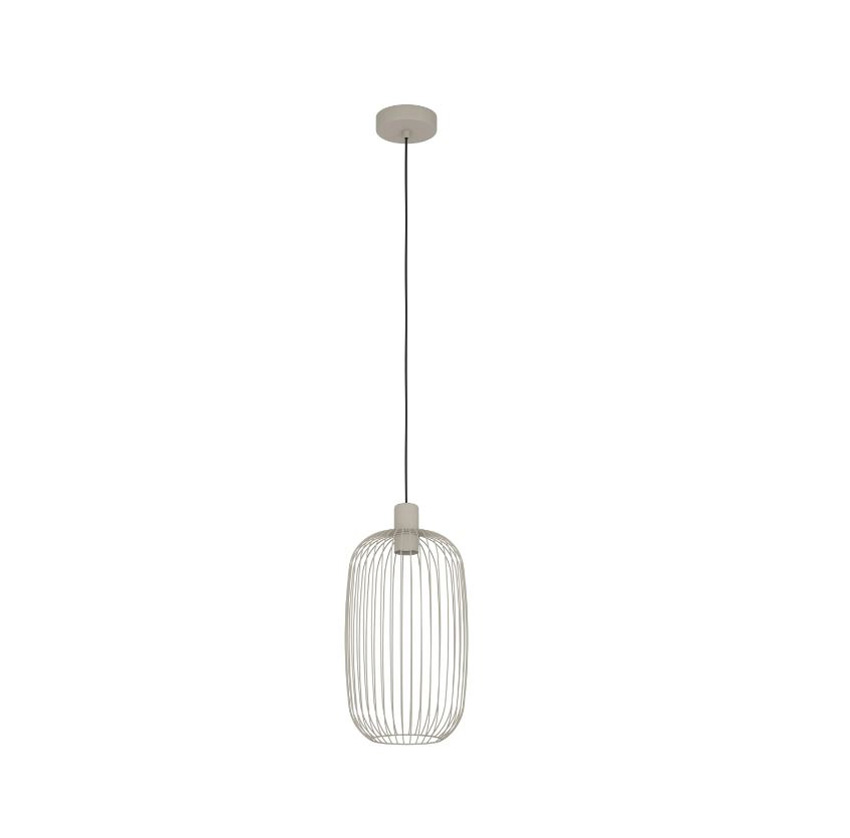 Hanglamp - zand - Ø22xH110cm - dimbaar - E27 - 1x40W - excl. lichtbron