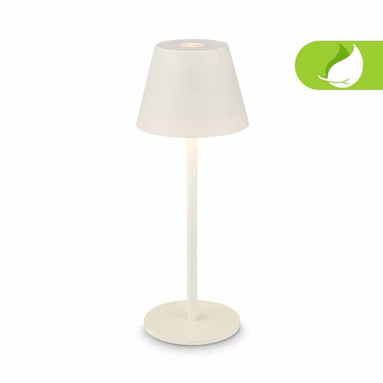 Lampe de table Salori - blanc - 14.2cm - dimmable - LED - 2.1W - 2700K - IP44 - USB