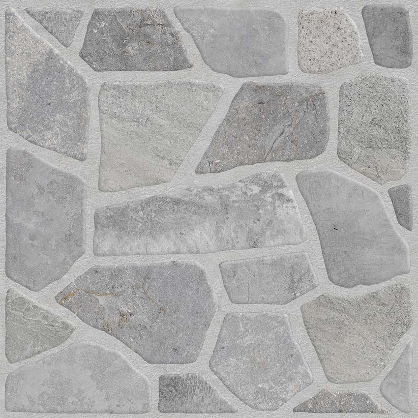 Vloer- en wandtegel Rockface Sasso grijs 32x32cm