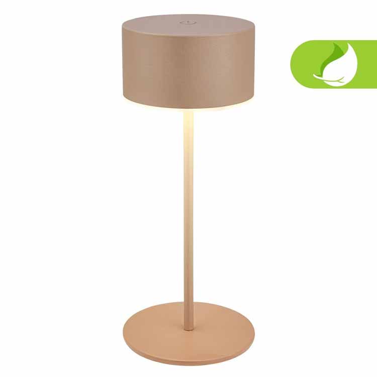 Lampe de table Zurela - beige - 19cm - dimmable - LED - 3W - 2700K - IP44 - USB