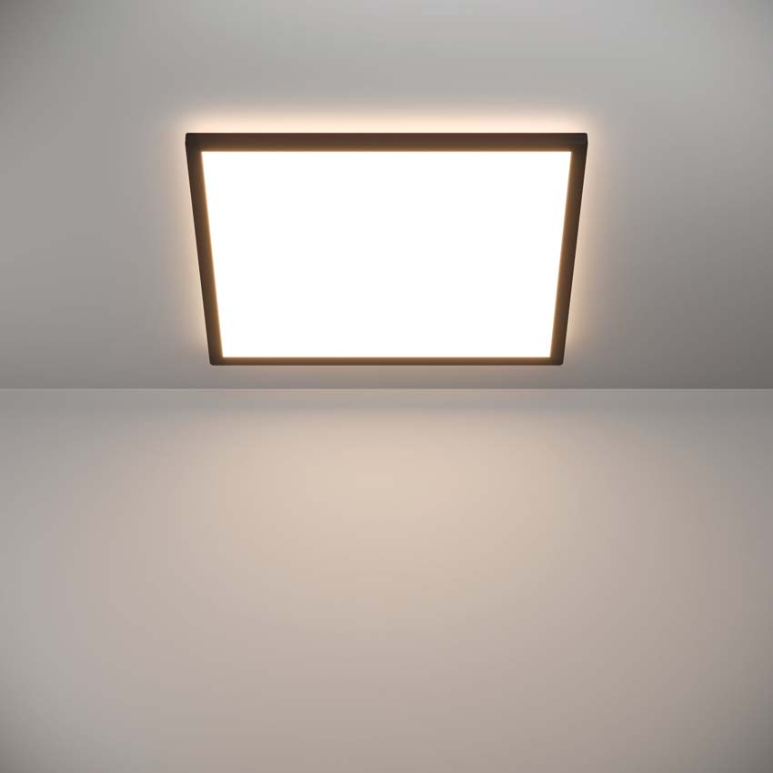 Plafonnière  - Zwart - 50x50cm - Dimbaar - LED - 1x36W - 2700-6500K - afstandsbediening