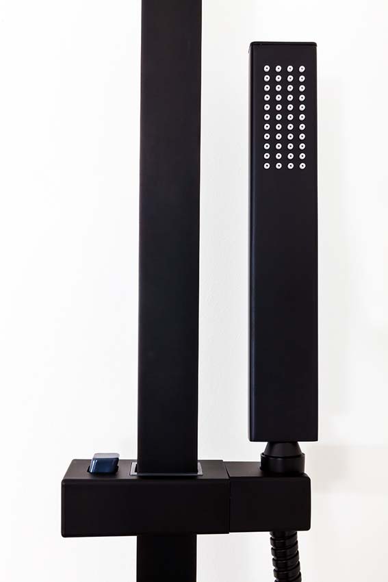 Doucheset Hifune thermostatisch met cooltouch zwart