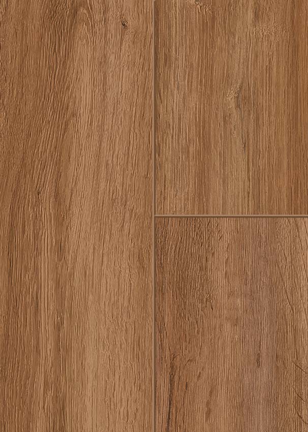 Sol stratifié 8 mm chêne naturel foncé 128,6x19,4cm