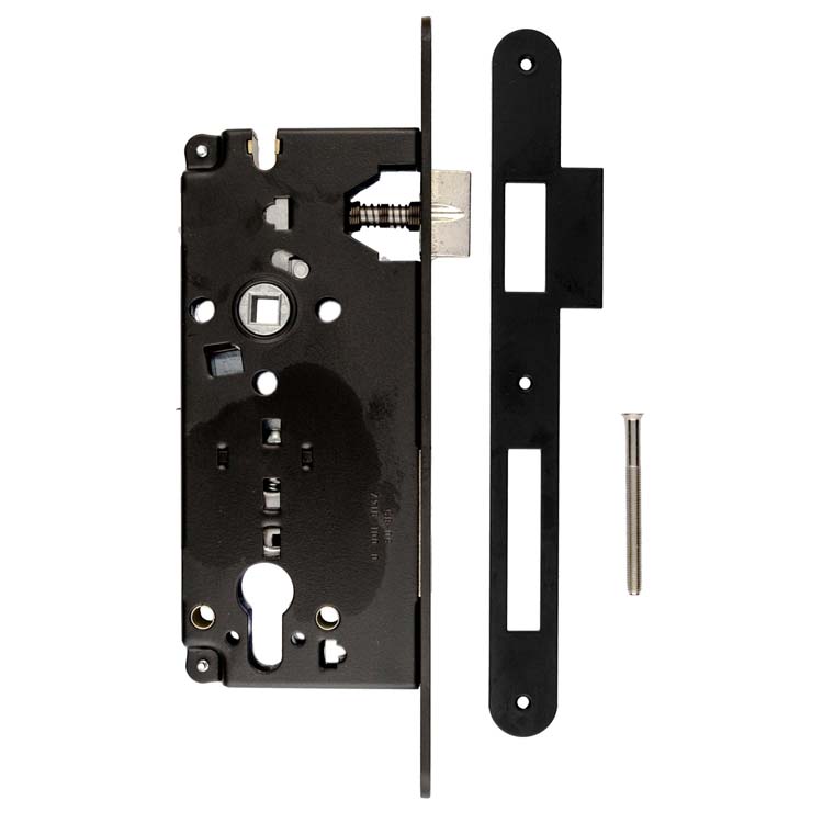 serrure AGB noir cylindre 85mm