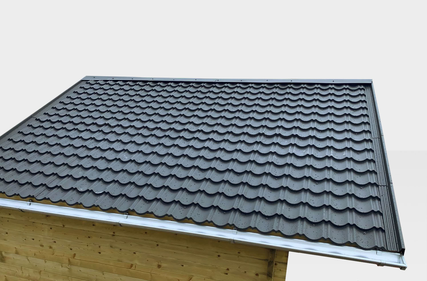 Tuinstudio Hunt L sparrenhout naturel 700x300x340cm dubbele deur