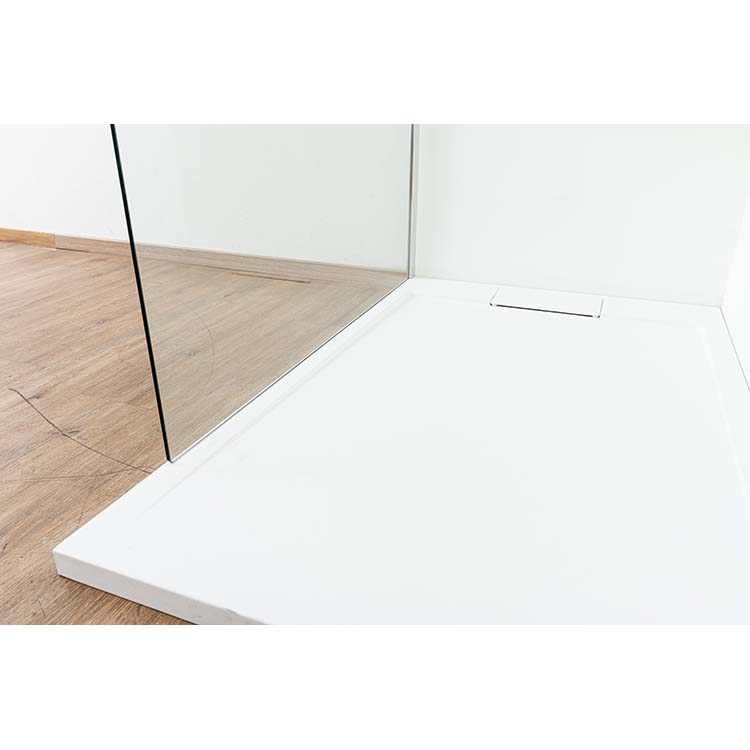 Inloopdouche Anais verzuurd glas met chroom profielset 137x200cm