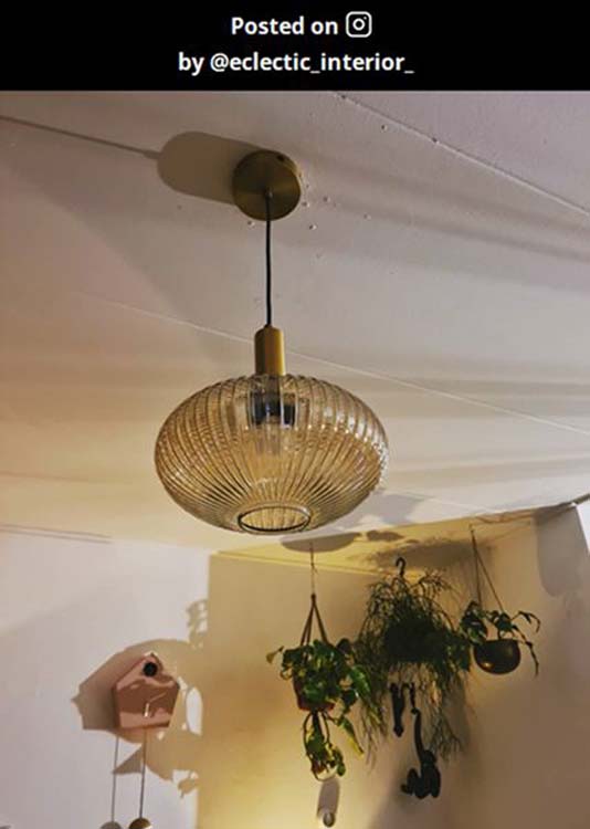 Lucide MALOTO - Suspension - Ø 30 cm - E27 - Ambre Lucide MALOTO - Suspension - Ø 30 cm - E27 - Ambre