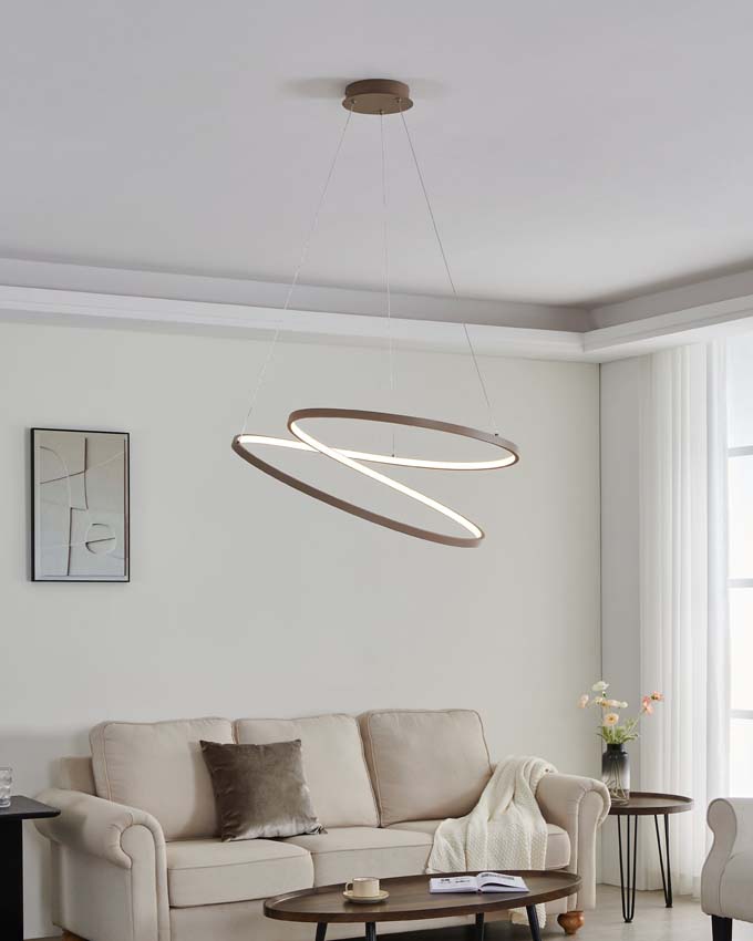 Hanglamp - Zand - Ø70cm - LED - 1x42W - 3000K