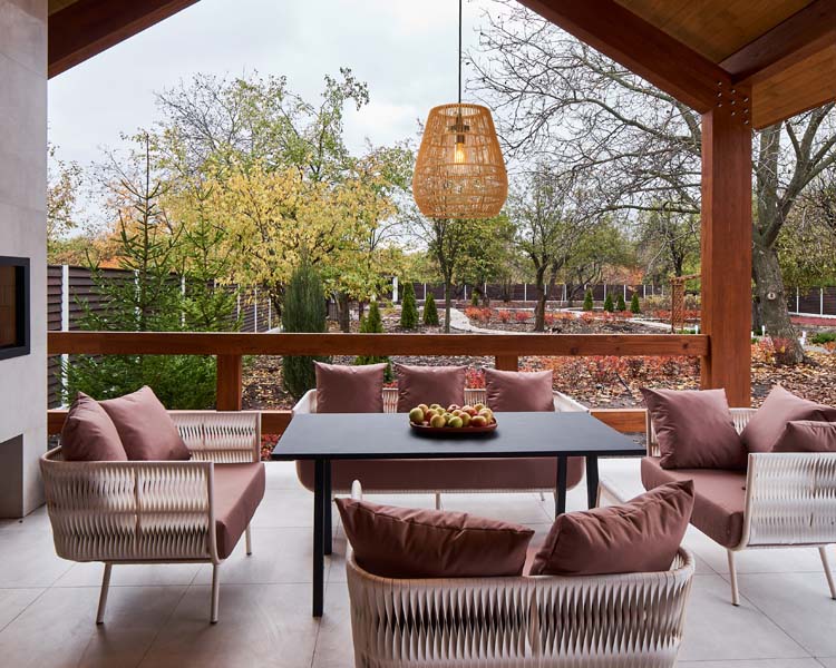 Hanglamp buiten - naturel - Ø35cm - E27 - 40W - IP44