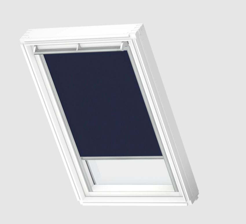 Rolgordijn Velux verduisterend handbediend donkerblauw FK06 1100S
