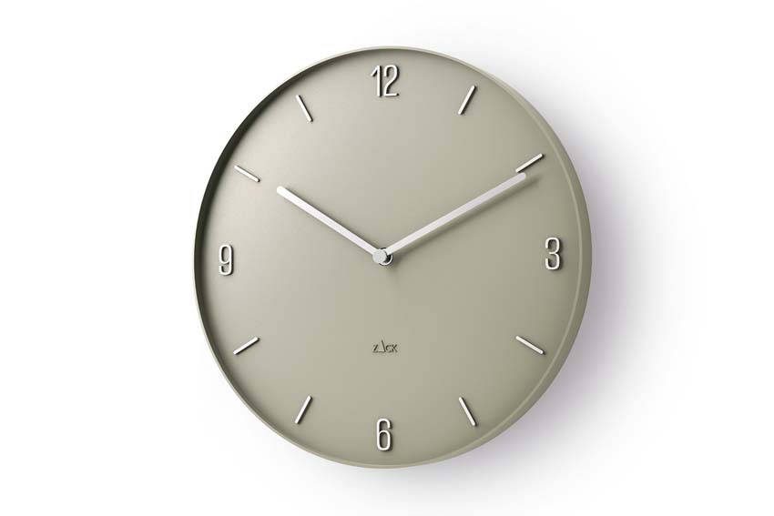 Horloge murale Zack Prevo ABS gris Ø30cm