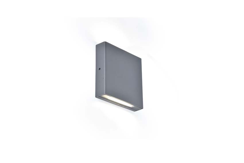 Applique murale d'extérieur Karo - Gris - 8.5W - 4000K - IP54