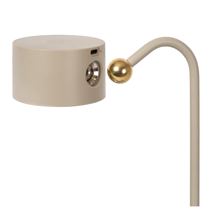Bureaulamp - taupe - dimbaar - LED - 3,5W - 2700K/5700K