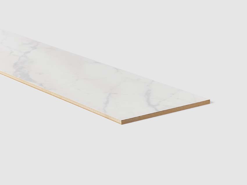 Contremarche Maestro White marble 130x20x0,8cm 3 pièces