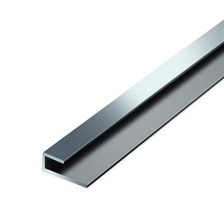 U profiel pvc alu voor pvc tegel 8x4x20x2600mm dikte 1mm