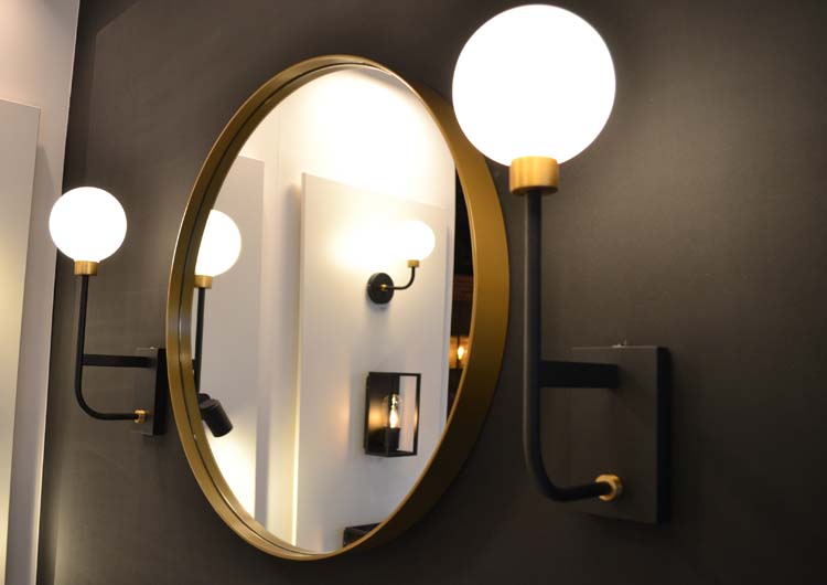 Wandlamp badkamer - zwart - G9 - 33W - IP44