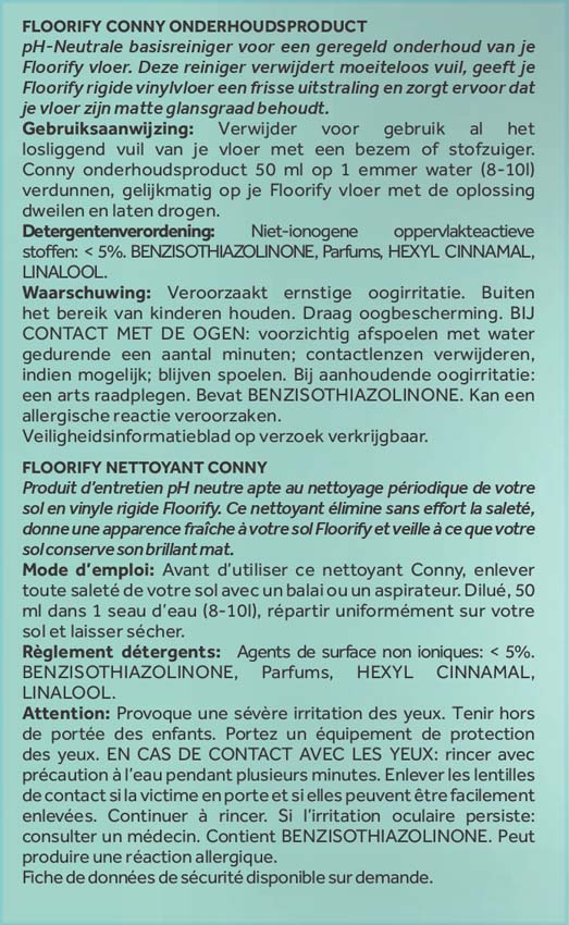 Onderhoudsproduct Floorify Conny voor vinyl vloeren 1L