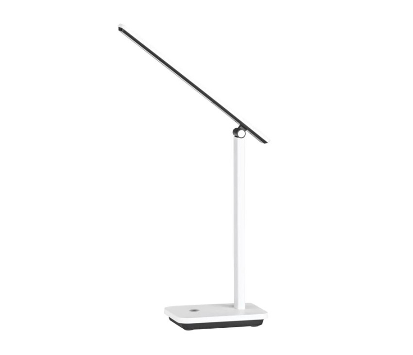 Tafellamp - wit/zwart - 33x3,5x35cm - dimbaar - LED - 1x3,6W - 3000-6500K - accu + USB
