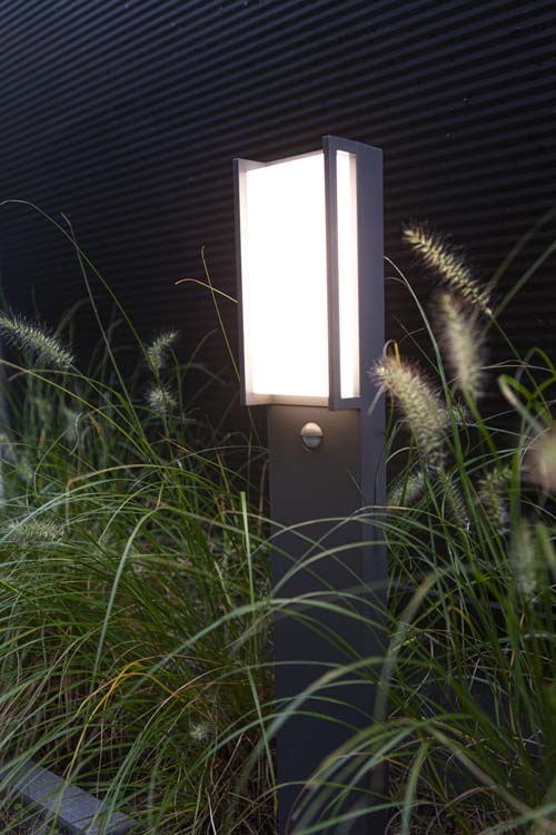 Buitenverlichting lantaarn donkergrijs 3000K 1000 lumen 17W