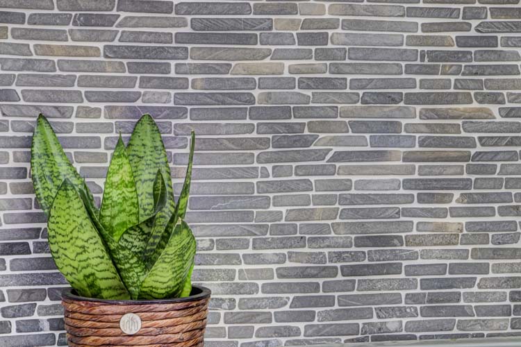Mosaïque Brick gris pierre mat 30,5x30,5cm