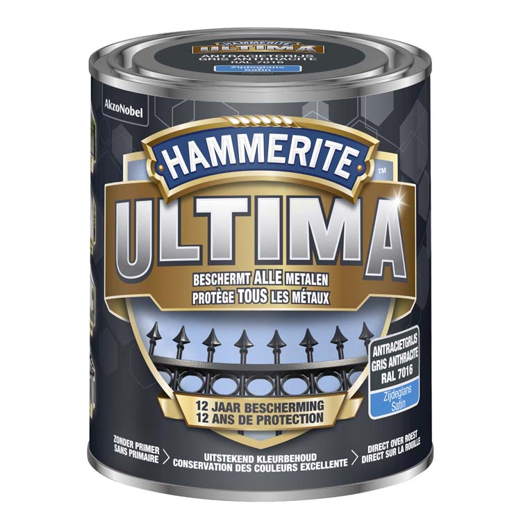 Hammerite ultima antraciet zijdeglans 750ml