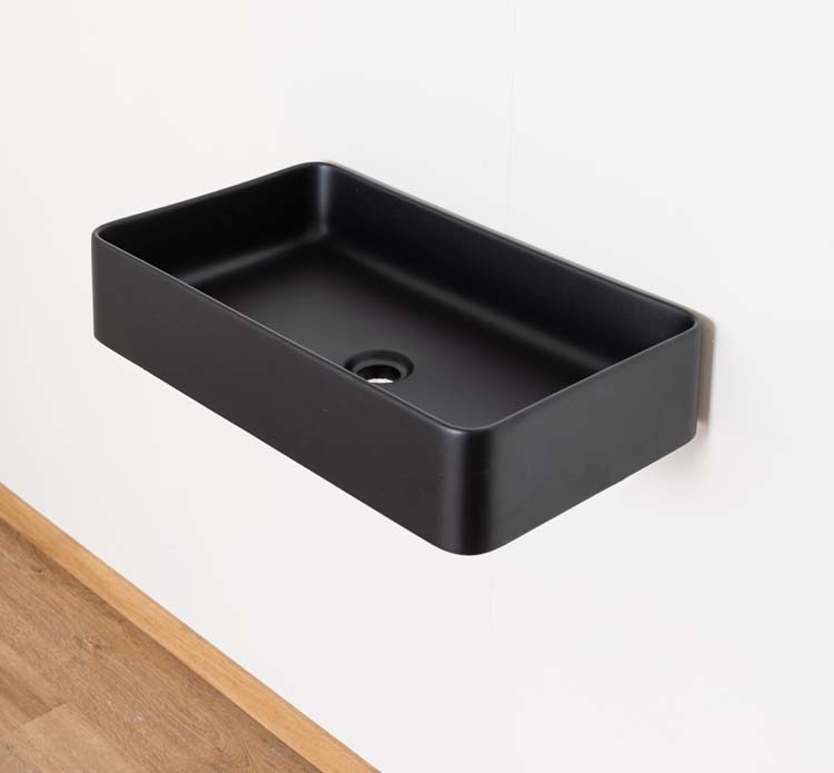 Opbouwkom Mo mat zwart 56x38x12cm