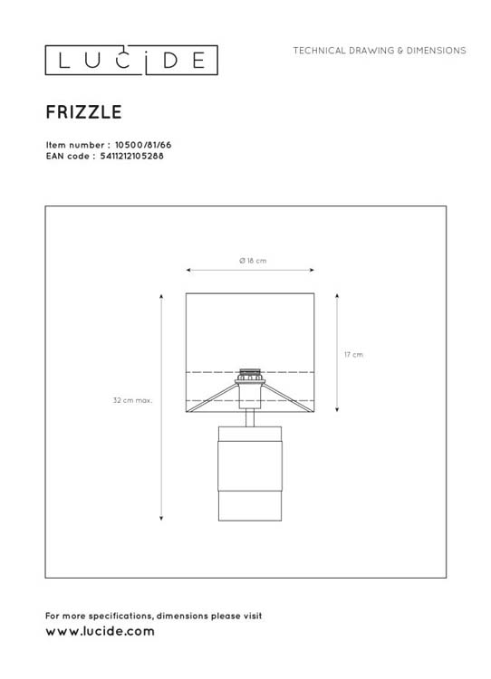 Lucide EXTRAVAGANZA FRIZZLE - Tafellamp - Ø 18 cm - 1xE14 - Roze