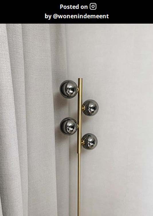 Lucide TYCHO - Vloerlamp - G9 - Mat Goud