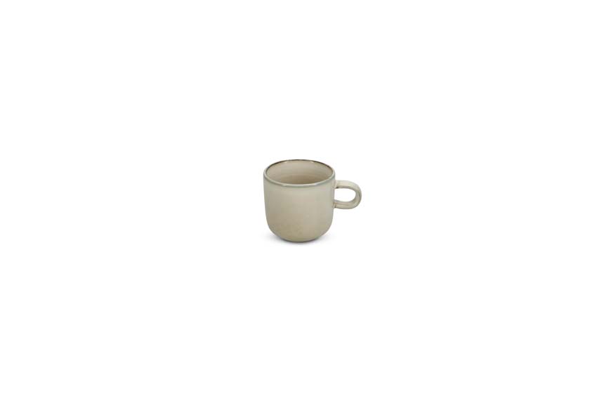 Tasse Salt & Pepper Meridian en faïence beige 24 cl