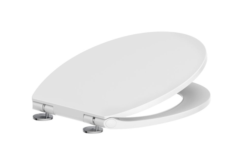 WC-bril softclose vlak wit
