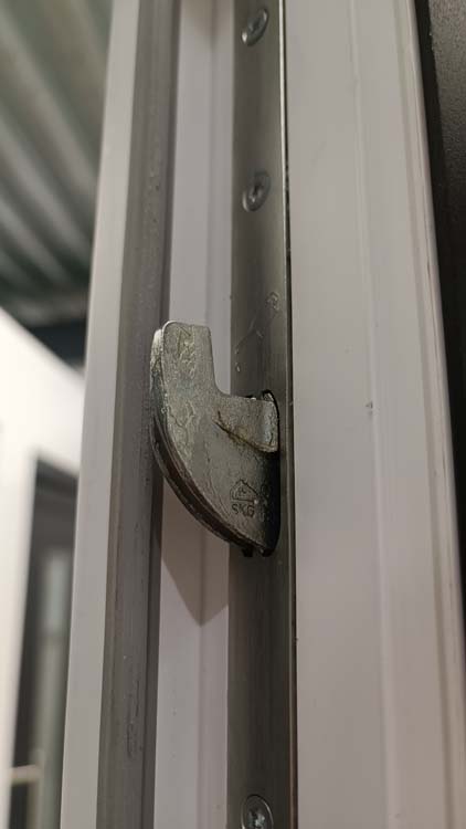 Buitendeur pvc inbraakwerend met alu afwerking Varno anthra maatwerk L