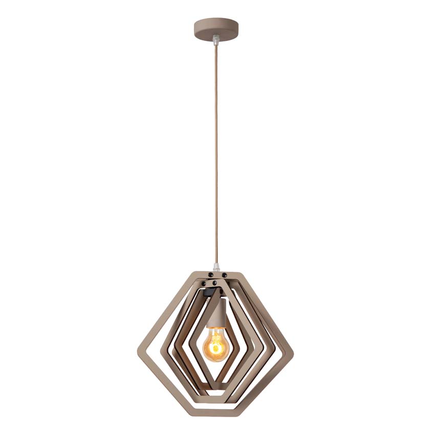 Lucide Mauro - Hanglamp kinderkamer - 1xE27 - Taupe