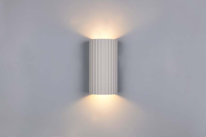 Wandlamp - Grijs - 9,5x18x8cm - Dimbaar - GU10 - 2x10W