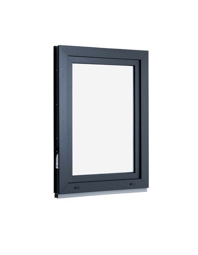 1-VAN Châssis oscillo-battant pvc Elegant noir/noir B750xH1000 mm G 1-VAN Châssis oscillo-battant pvc Elegant noir/noir B750xH1000 mm G