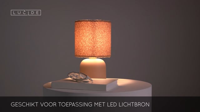 WOOLLY - Lampe de table - Ø 16 cm - 1xE14 - Jaune Ocre