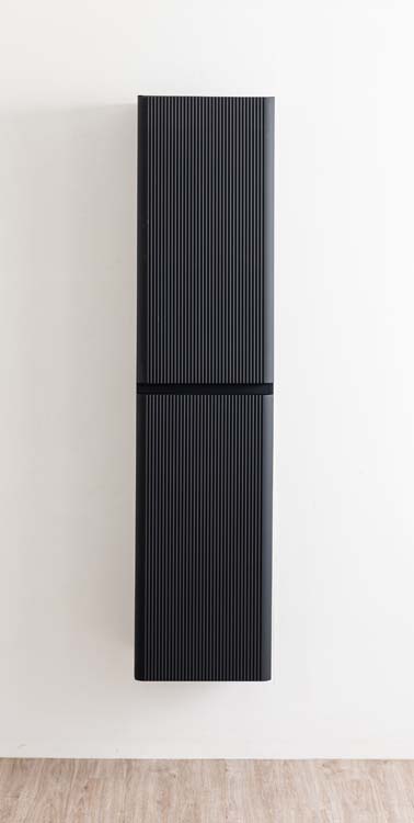Armoire colonne Julia noir mat suspendue 170x40x35cm