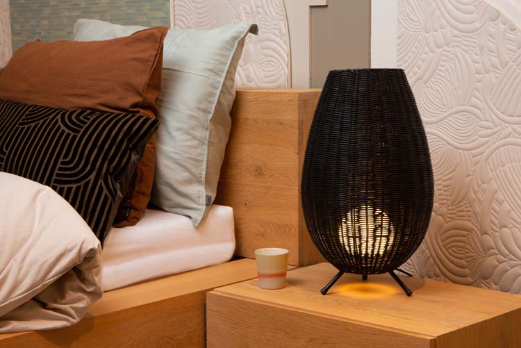 Lampe de table - Ø 30 cm - 1xG9 - Noir