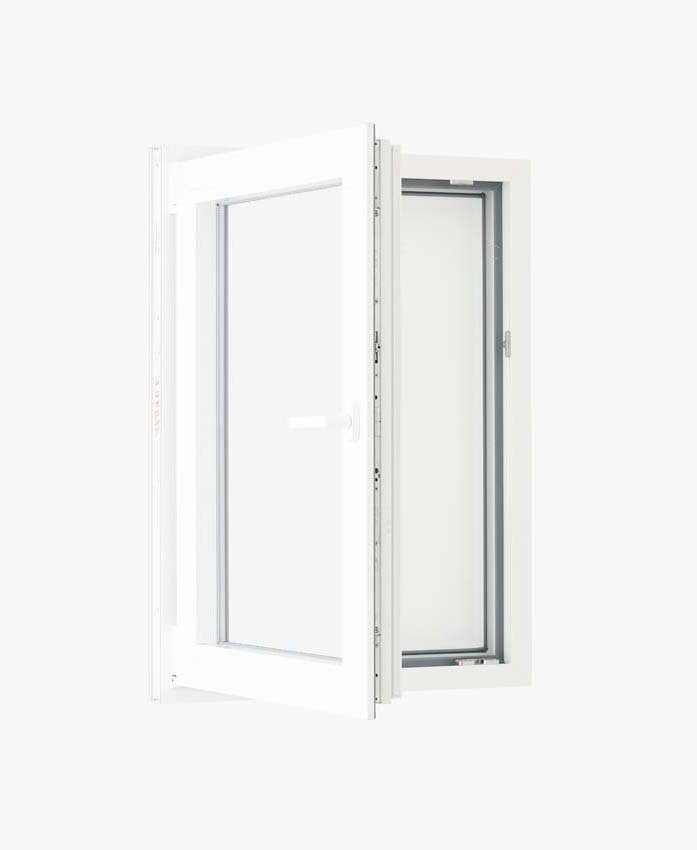 1-VL draaikiepraam pvc Deceuninck Elegant Inf wit/wit B1000xH1400 mm L 1-VL draaikiepraam pvc Deceuninck Elegant Inf wit/wit B1000xH1400 mm L