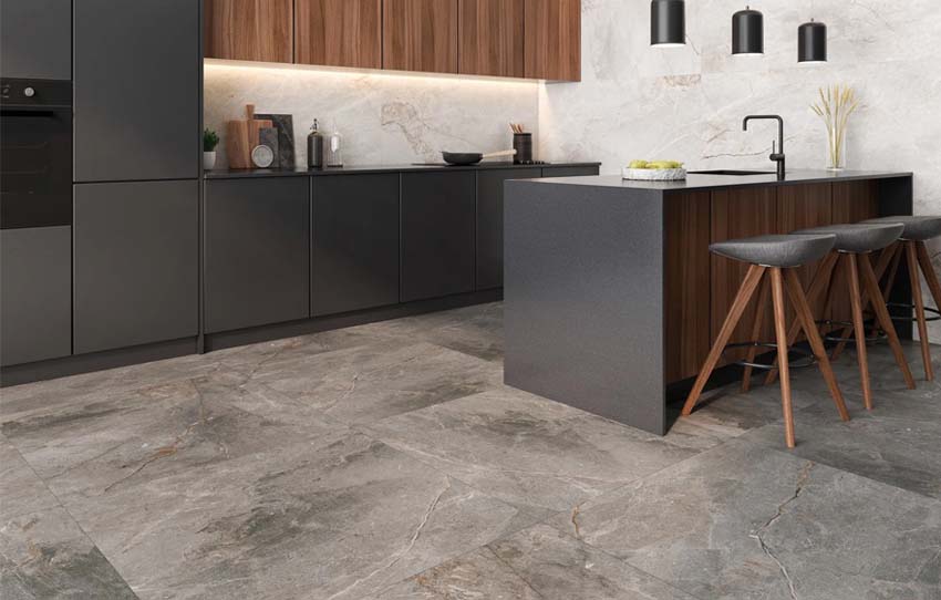 Vloer- en wandtegel Cleopatra grijs 100x100cm