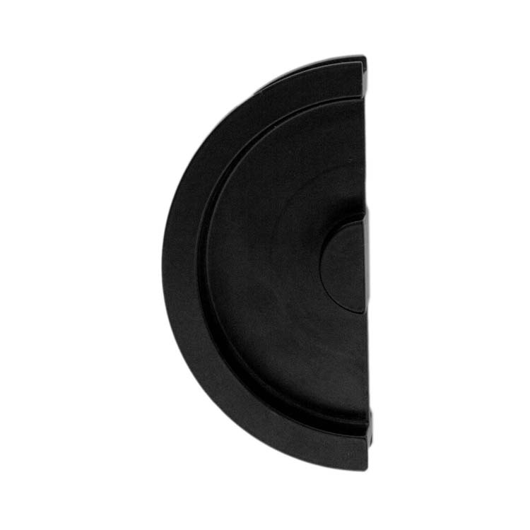 Inkapschelp pro halve maan massief 43mm zwart/stuk