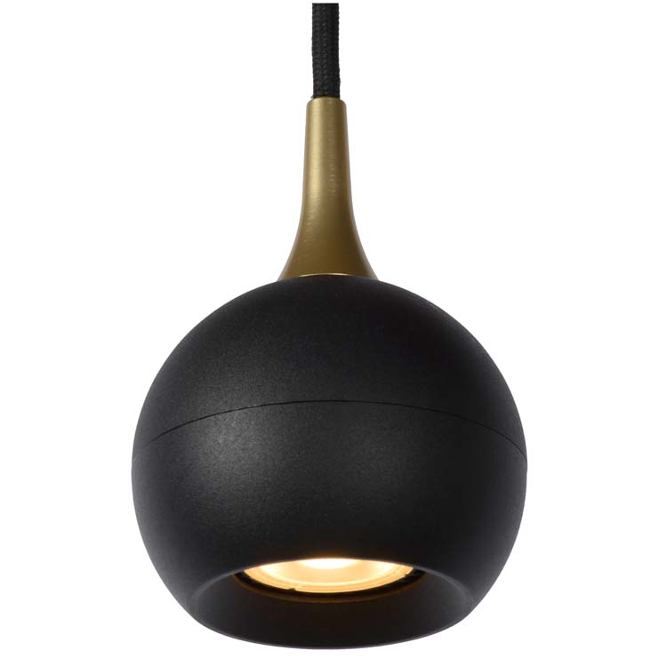 Hanglamp - zwart - Ø9cm - GU10 - 5W