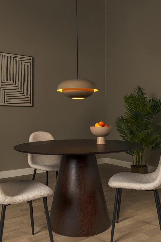 Lucide Essential Younes - Hanglamp - Ø40cm - 1xE27 - Taupe
