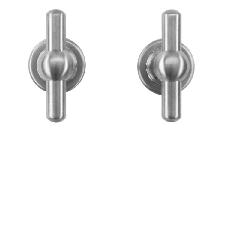 Deurkruk pro pienza oud model T+T inox look zonder rozet