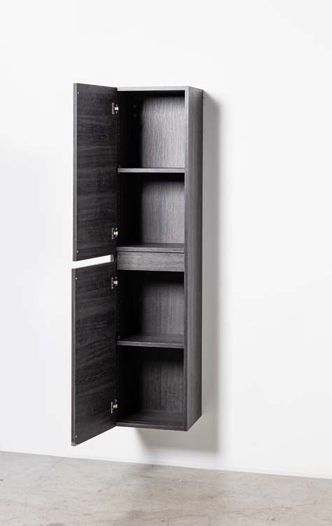 Kolomkast Dotan donkere eik hangend 185x40x32cm