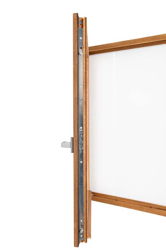 Fenêtre tournante à 1 vantail Trae bois Meranti 55mm naturel L750xH1000mm ouvrant à gauche